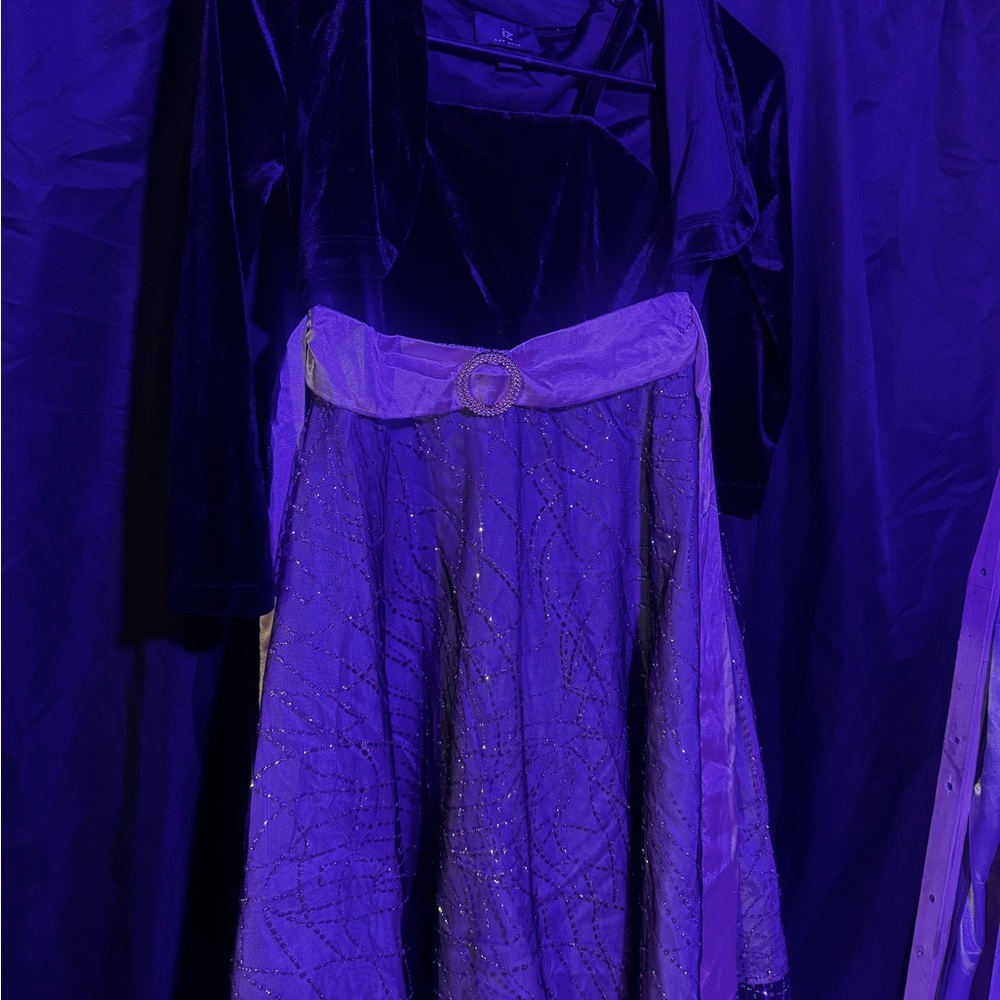 Iz Byer Black Velvet Dress